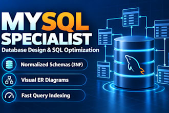 design mysql database schema and write optimized sql queries