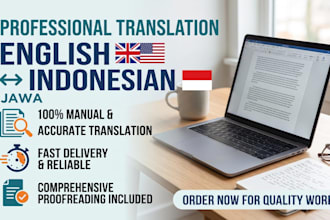 translator english, indonesia, jawa