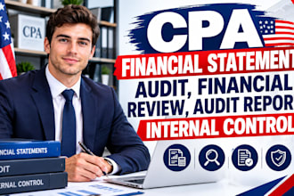 cpa financial statement audit, financial review, audit report, internal control