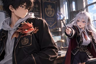 create cinematic ai anime art, character concepts, and visual storytelling