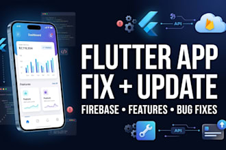 fix, update and add features to your flutter firebase app