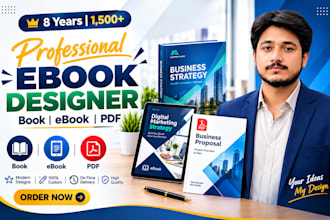 do ebook design, book formatting and print ready PDF file