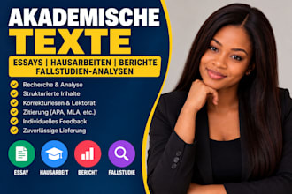 schreibe ihre hausarbeit, essays, berichte, aufgaben und fallstudienanalyse