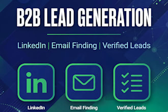 b2b lead generation, linkedin lead generation and email list