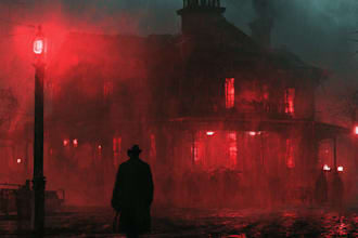design fantasy book cover design, horror