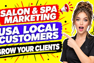 promote USA salon, spa, beauty and attract new local customers
