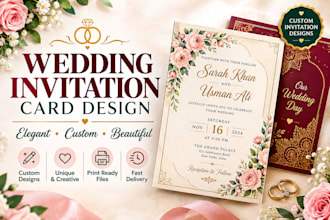design elegant wedding invitation cards