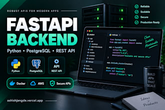 build a fastapi python backend, rest API, or mvp