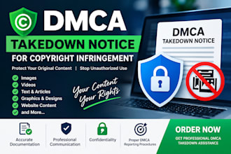 submit dmca takedown notice on copyright infringement