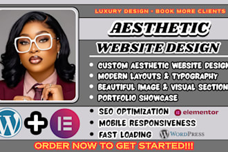 aesthetic website, aesthetic web design, modern website design, minimalist
