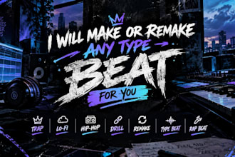 make or remake any type beat for you