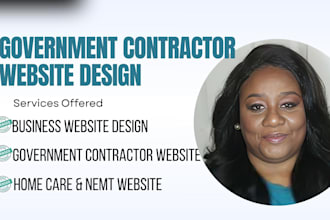 build a professional website for government contractors and businesses nemt