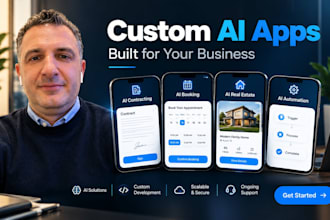 build ai contracting, ai booking, ai powered real estate app, ai automation
