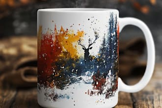 design awesome custom mug design