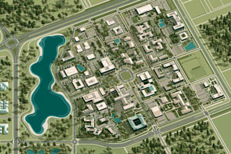 design a custom vector map illustration