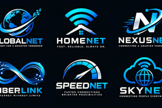 design a professional, web, technology, networking, or digital internet logo
