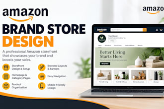 create amazon store amazon storefront design and amazon brand store setup