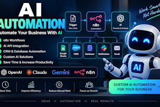 build ai automation workflows using n8n, openai, and apis