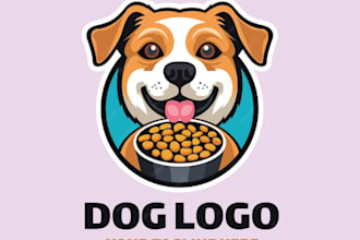 create a professional dog logo design