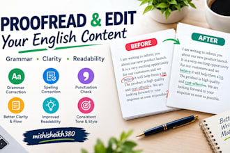 proofread edit and improve your english content
