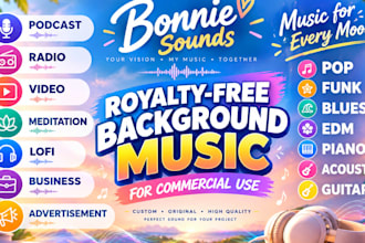 create custom royalty free background music for your project