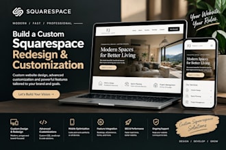 build custom squarespace redesign and customization custom website customization