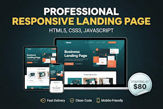 develop responsive front end websites  using HTML CSS and javascript