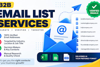 find 1000 valid b2b email address for you