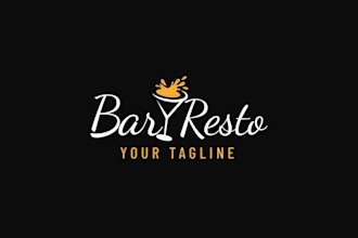 design a premium wine beverage bottle and bar logo
