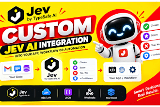 implement custom jev ai into your app, workflow, or automation
