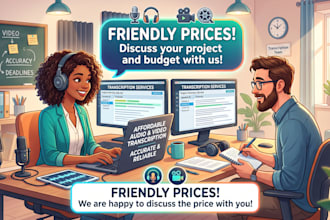 provide accurate and fast audio or video transcription