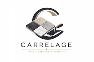 design a premium flooring, tile, ceramic and construction logo