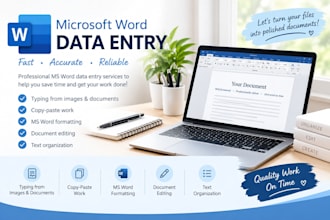 accurate ms word data entry for your business