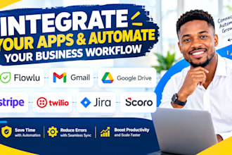 integrate flowlu gmail google drive strip twilio jira and scoro