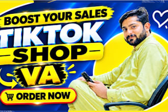 tiktok shop VA on profit share base, tiktok shop ads and tiktok shop manage
