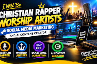 be christian rapper worship artist social media marketing and ai content creator