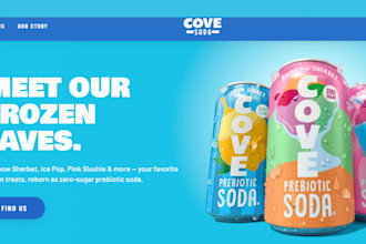 design beverage website, beer, kombucha, soft drink shopify store, wine website
