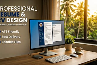 design professional resume cv and cover letter