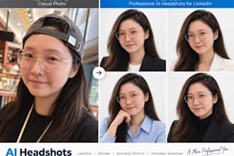 create ai headshots for linkedin and business profiles