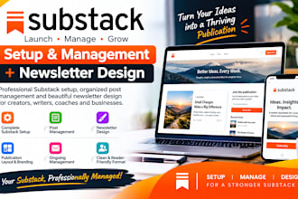 setup substack account substack post management substack newsletter design