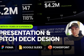 design a modern presentation or pitch deck in figma