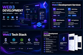 be blockchain developer for solidity smart contract web3
