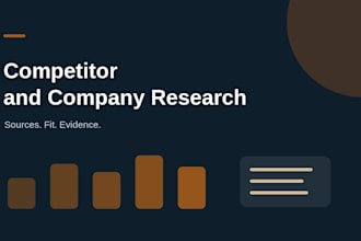 research competitors or build a sourced company prospect list