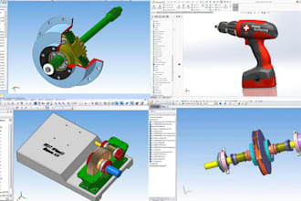 3d mechanical cad modeling solidworks creo parametric step file printing parts
