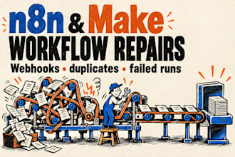 diagnose or fix an error in your n8n or make workflow