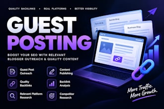 provide guest posting and blogger outreach services