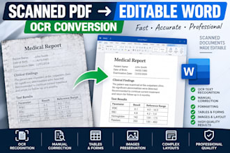 convert scanned PDF to editable word using ocr