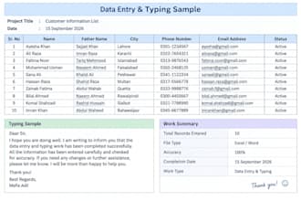 do data entry and typing  web research