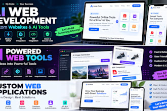build a custom ai powered website or web tool