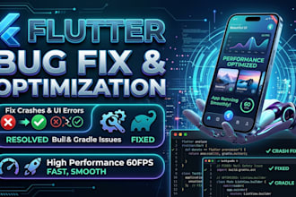 fix flutter bugs, errors, and optimize app performance